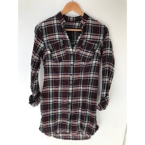 ALL SAINTS Plaid Tunic/ Top